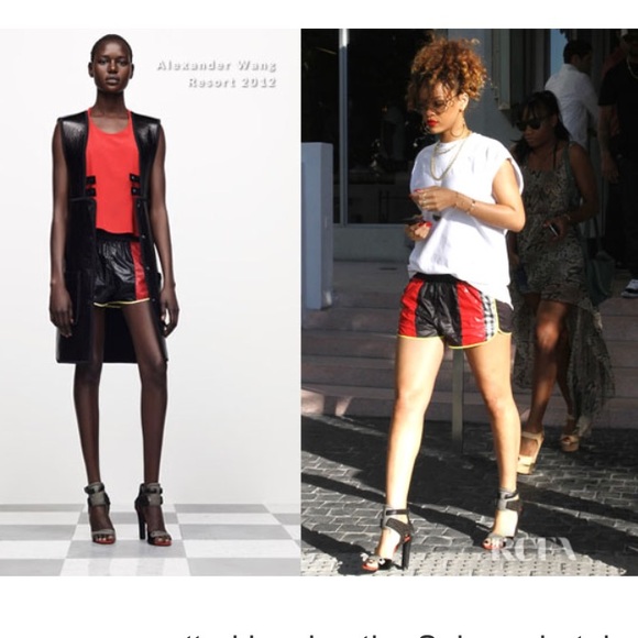 Alexander Wang Snakeskin Leather Sporty Heels - Picture 2 of 6